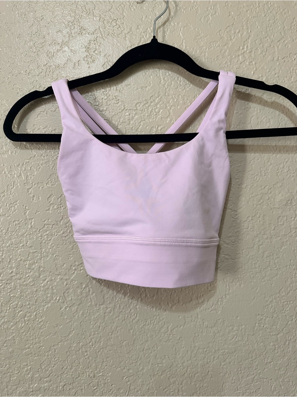 pink Lululemon sports bra size 2